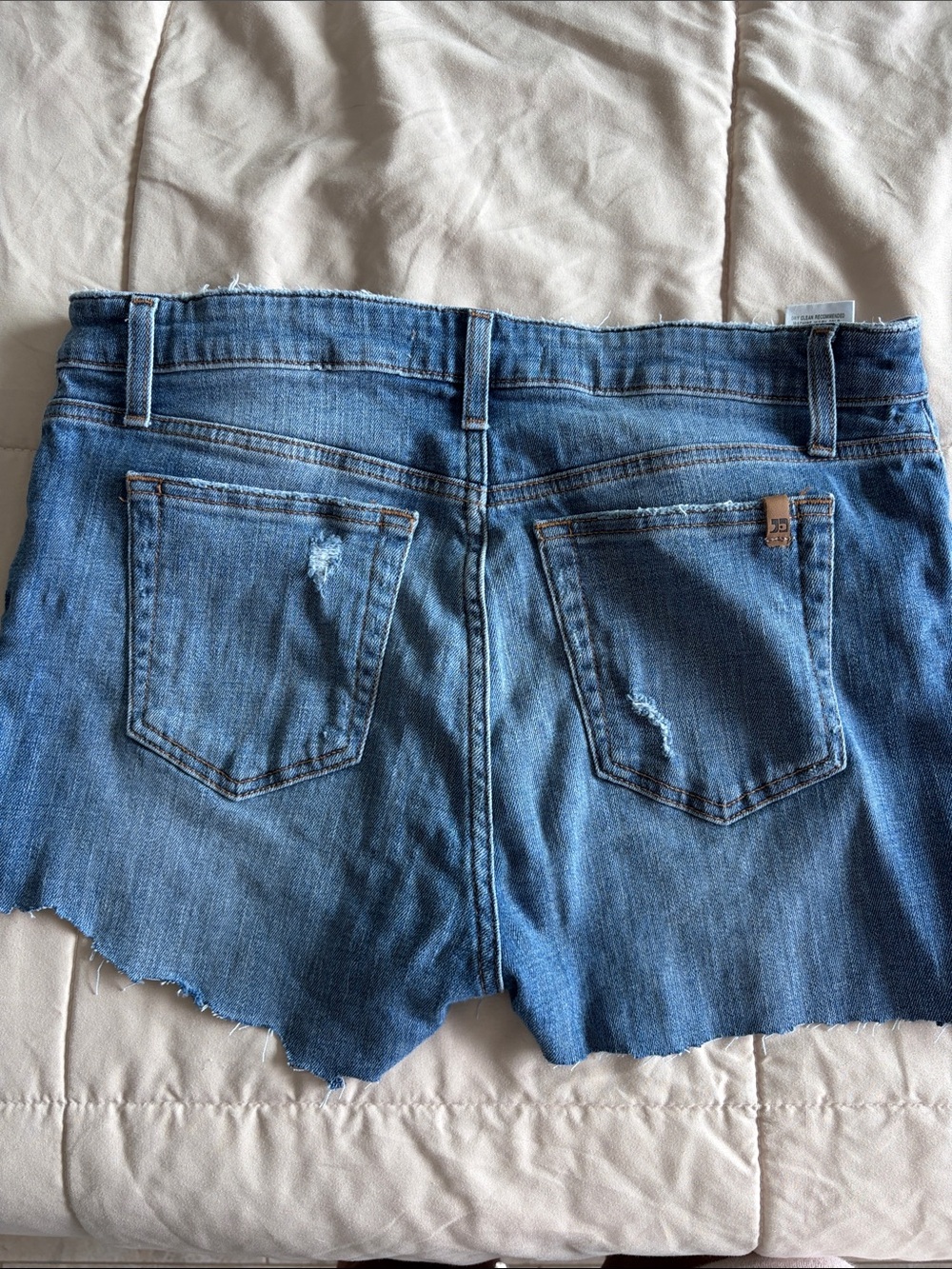 Joe’s JeansButton Fly Distressed Denim Shorts - Medium Blue - Picture 4 of 6